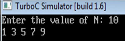 A C program to print ODD numbers from 1 to N using while loop, my knowledge to you dude, write A C program to print ODD numbers from 1 to N using while loop