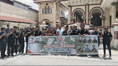 Ketua GRIB PAC Medan Denai Rudi Chandra Gelar Jumat Barokah, Berbagi ke Masyarakat dan Panti Asuhan
