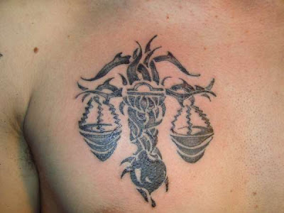 Zodiac Tattoos, Libra Tattoo Design