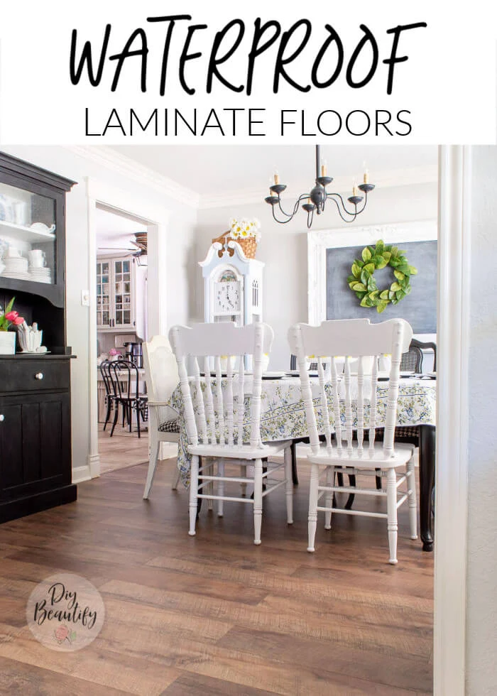 dining room with farmhouse floors