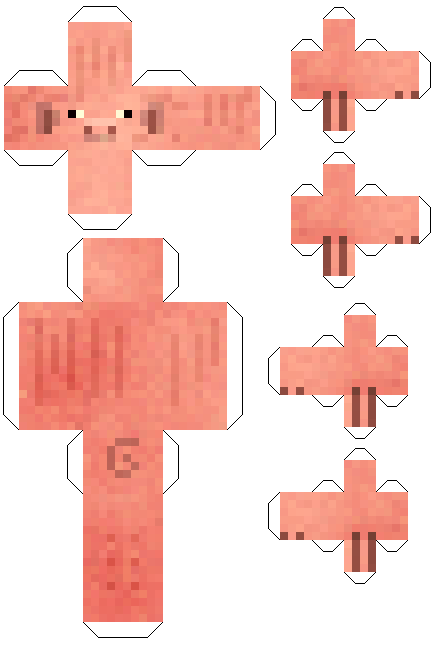 Minecraft Papercraft Pig