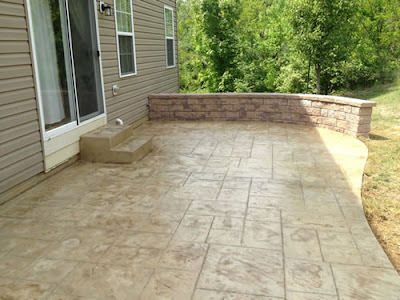 Stamped Concrete Patio 