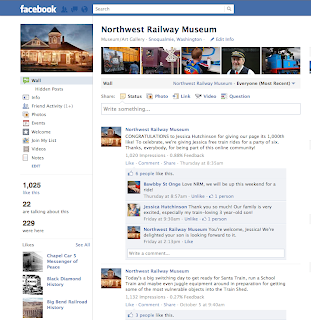 recent still shot of Museum's Facebook wall