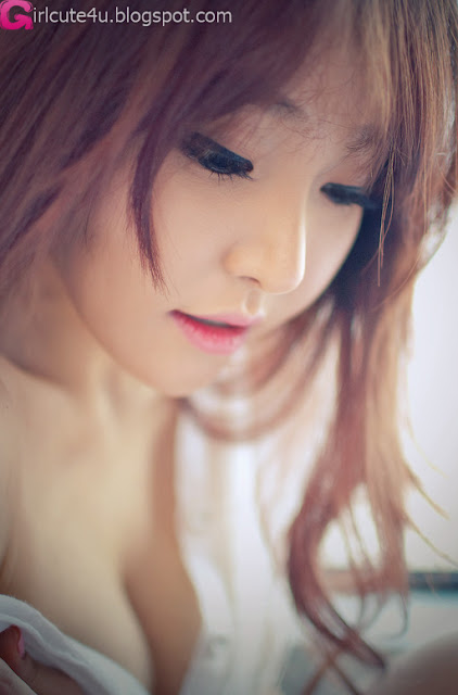 4 Park Se Ah - White Lingerie-very cute asian girl-girlcute4u.blogspot.com