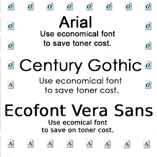 economical fonts that save toner