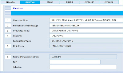 Aplikasi Excel SKP - KKI v3