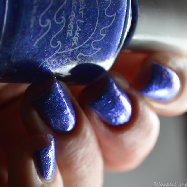 blue nail polish