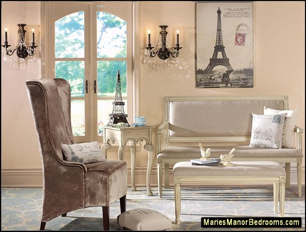 French Country decorating ideas  French themed paris style living eiffel tower decorations