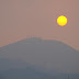 皿倉山に沈む夕日