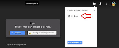 Cara mengatasi Download Google Drive yang terkena limit akses 24 jam