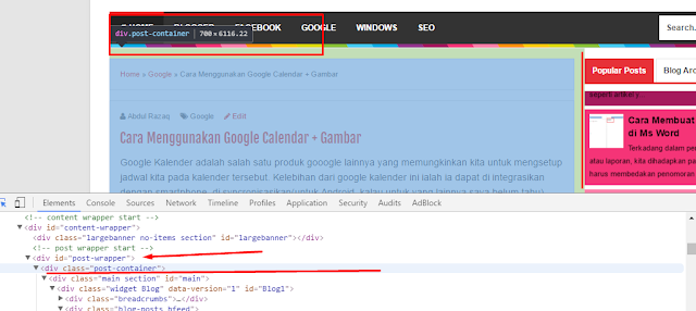 Cara Menghilangkan Sidebar 