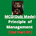 MCQ: Principle of Management, Bst of Class 12