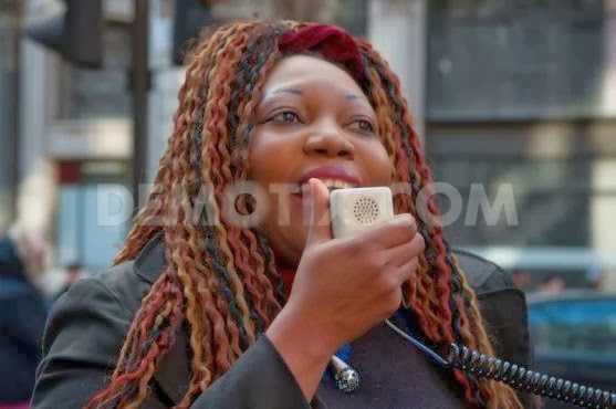 Nigerian gay activists protest at Nigerian embassy, London