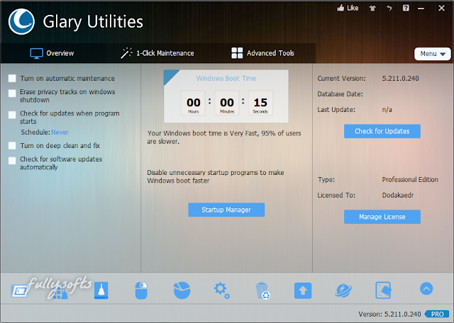 Download Glary Utilities Pro v5.211.0.240 (Activated)