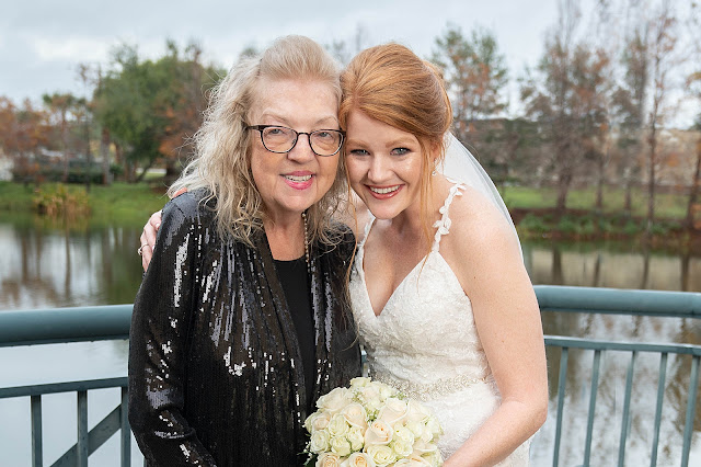 Portrait of Bride with family member Port Saint Lucie Civic Center Wedding Photos by Stuart Wedding Photographer Heather Houghton Photography