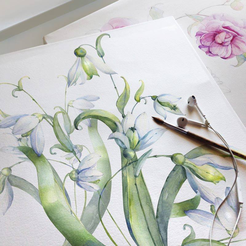 65 Aksesoris Contoh Lukisan Bunga Dengan Cat Air Gambar 