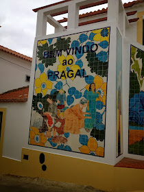 Tile sign in Lisbon on Semi-Charmed Kind of Life