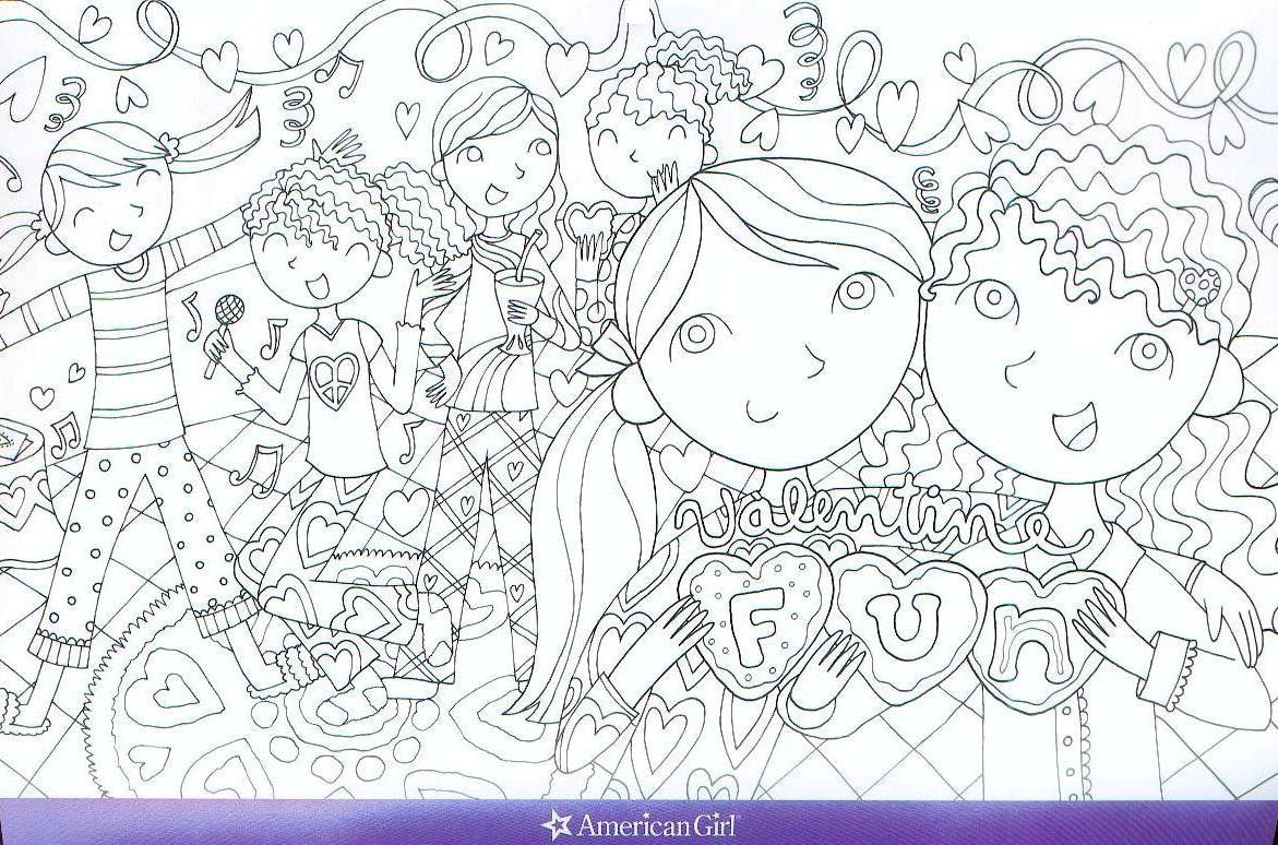 American Girl Doll Coloring Pages To Print