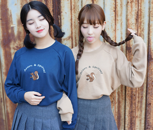  Acorn and Squirrel Sweatshirt