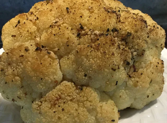 Roasting a whole head of cauliflower is delicious.