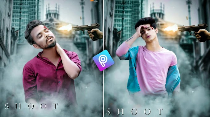 PicsArt 3D Gun Shootar Photo Editing A Tutorial in Picsart Step by Step- Creative Concept