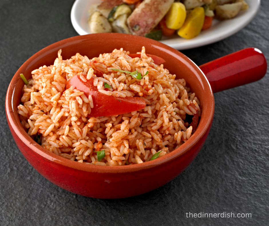 Tomato rice with crispy cheddar