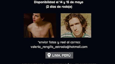 CASTING en LIMA: Para VIDEOCLIP NARRATIVO se busca CHICO JOVEN entre 18 - 20 años 