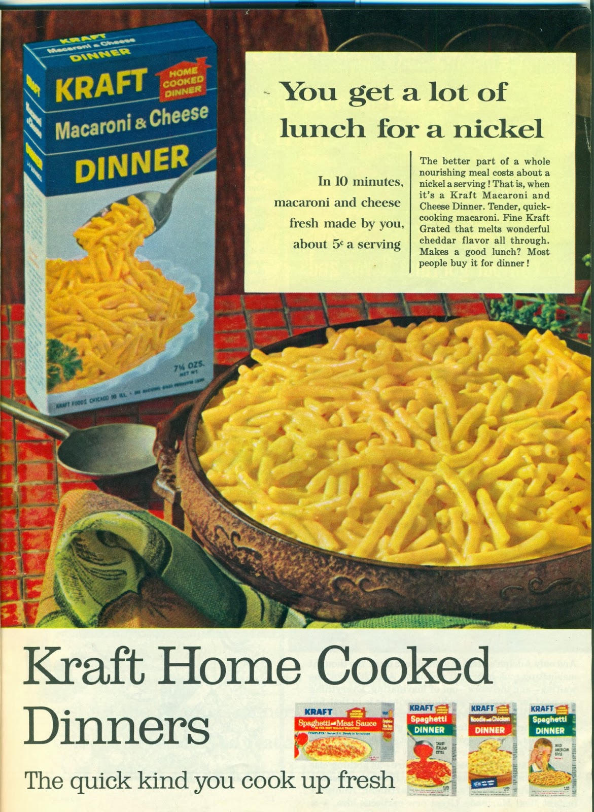 gold country girls: Then And Now #98 Kraft Macaroni And Cheese