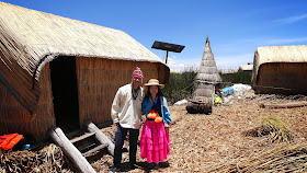 Wearing a Costume, Floating Islands of Uros, Lake Titicaca, Peru