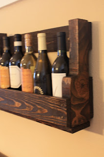 wooden wine rack