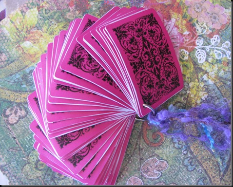 new paints, hot pink card deck 025