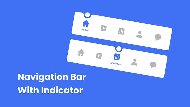 Animated Navigation Bar in HTML CSS & JavaScript