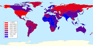 Mahkum nüfus oranı dünya haritası