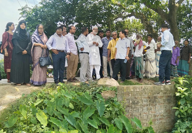 মেষ্টায় সাদারবাড়ি খাল খনন প্রকল্প পরিদর্শন