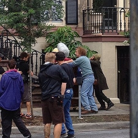 Rupert Grint és Alan Rickman a CBGB forgatásán 05