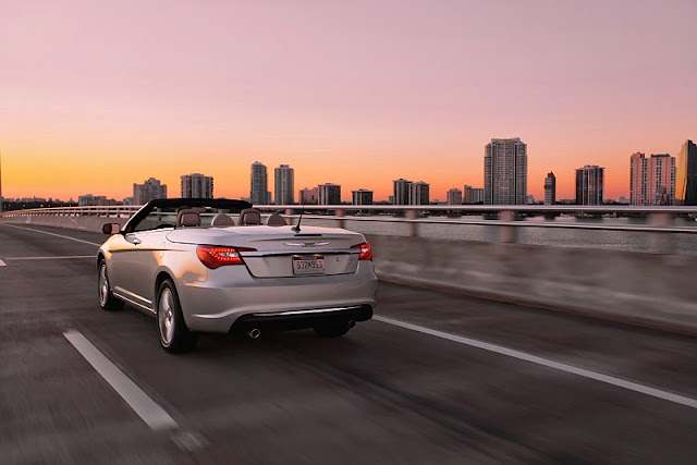 2012 chrysler 200 convertible rear angle view 2012 Chrysler 200 Convertible