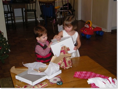 Santa's elves left PJ's for the kids
