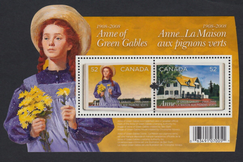 100th Anniversary Anne of Green Gables Stamps Issued by Canada Post