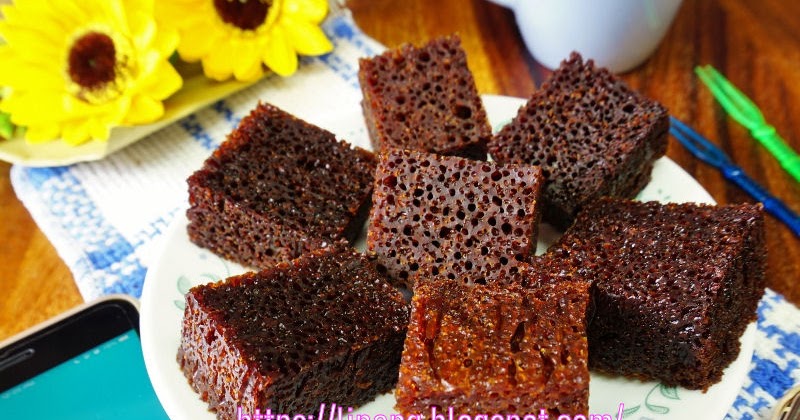 Kek Gula Hangus Cantik Bersarang Tak Perlu Perap - TERATAK 