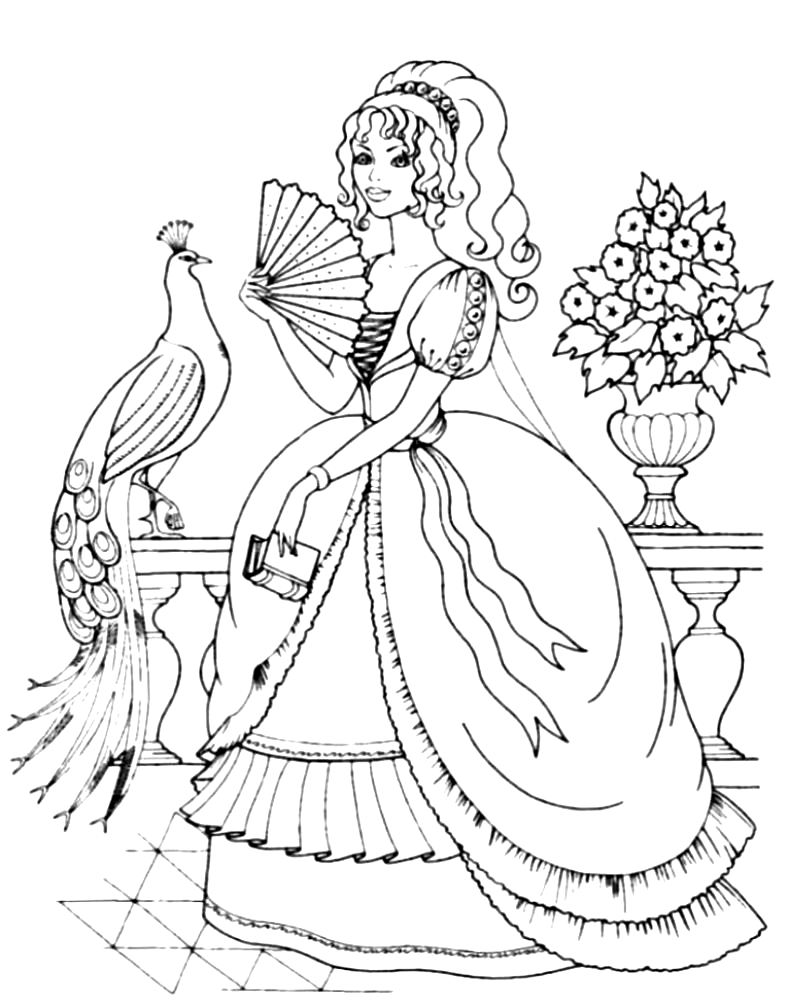 Princess coloring image