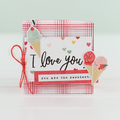 Valentine's Day treat boxes by Wendy Sue Anderson for Echo Park Paper