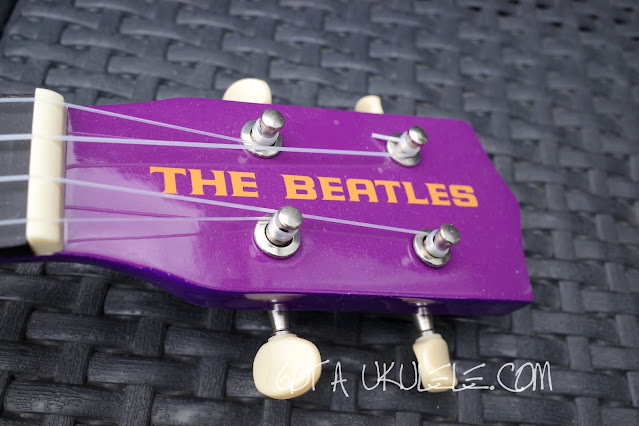 The Beatles Soprano Ukulele headstock