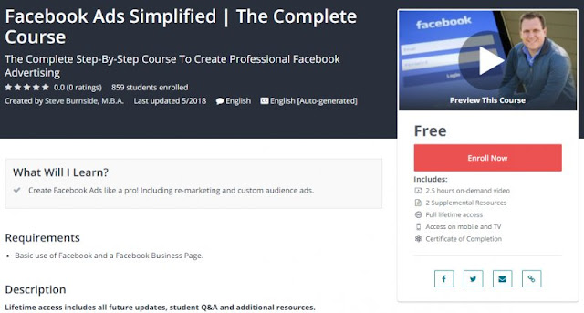 [100% Free] Facebook Ads Simplified | The Complete Course