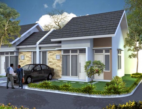 Kumpulan Gambar Desain  Rumah  Hook  minimalis  1 Lantai Type  45  Terbaru