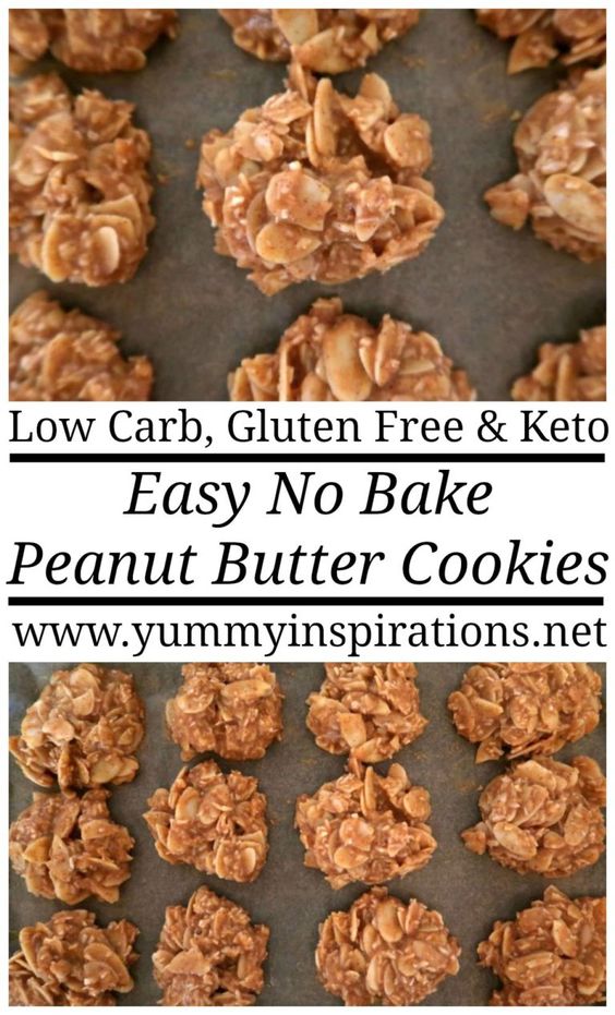 Easy No Bake Peanut Butter Cookies