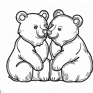 Desenhos de ursos para crianças: introduza as crianças ao mundo da arte e dos animais com esses desenhos para colorir de ursos.