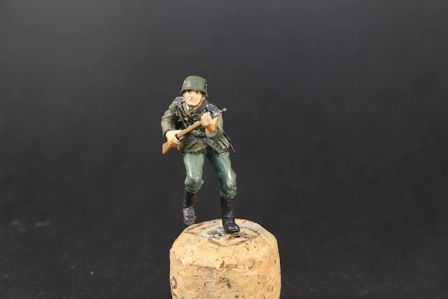 Figurine de l’armée allemande de Tamiya au 1/35.