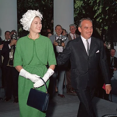 Monaco's Prince Rainier III and his wife Grace Kelly