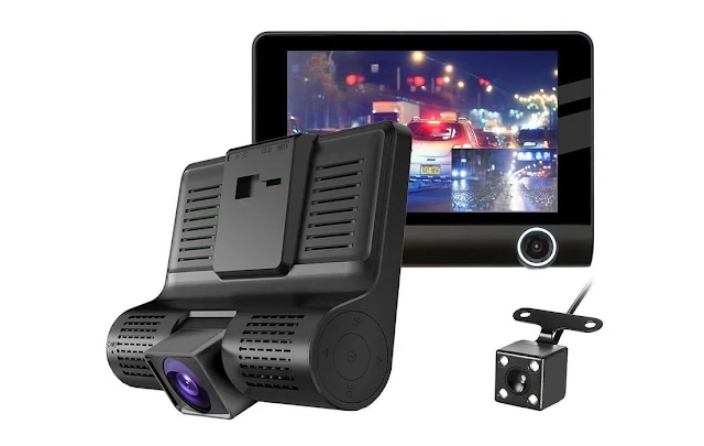 3 Lens Car DVR Dash Cam