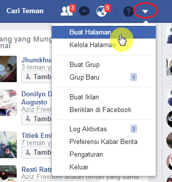 Cara Membuat halaman / fanspage facebook dengan mudah 